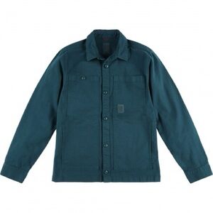 Topo Designs Men's Dirt Shirt Jacket in Pond Blue Teal Medium